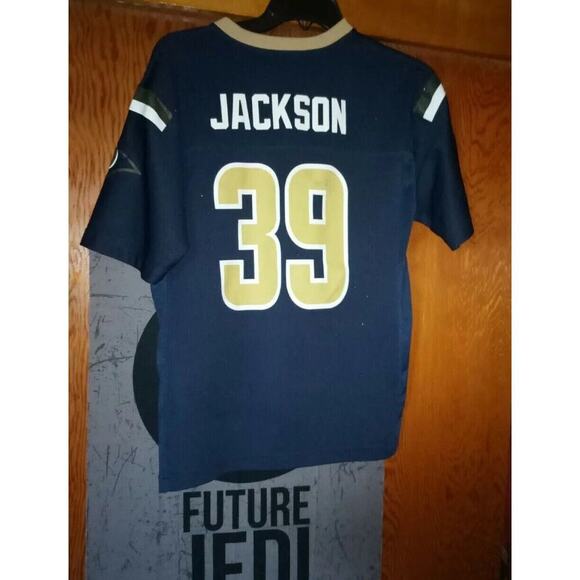 Stedman Bailey Auto Rams Jersey #39 Steven Jackson NFL Youth Large 14/16 Blue - Picture 1 of 7